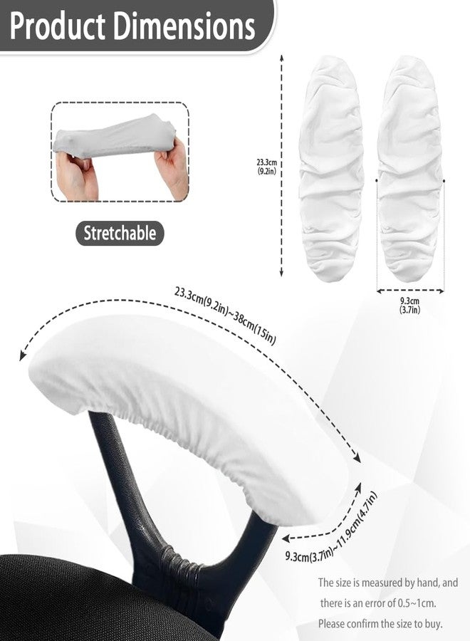 Wanzuoeng Universal Stretchy Computer Office Chair Covers Set of 4, Dog Paw Print Office Desk Chair Seat Cover with Armrest Covers, Soft Comfortable Boss Chair Covers Computer Chair Slipcovers - Image 4